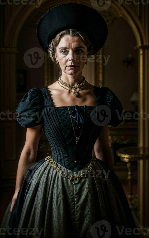Photo Of British Lady From The Victorian Era Generative AI 31151757 photo-of-british-lady-from-the-victorian-era-generative-ai-31151757