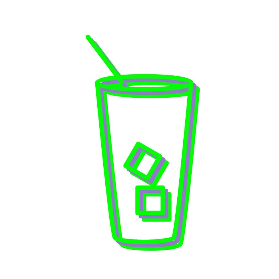 Iced Coffee Vector Icon