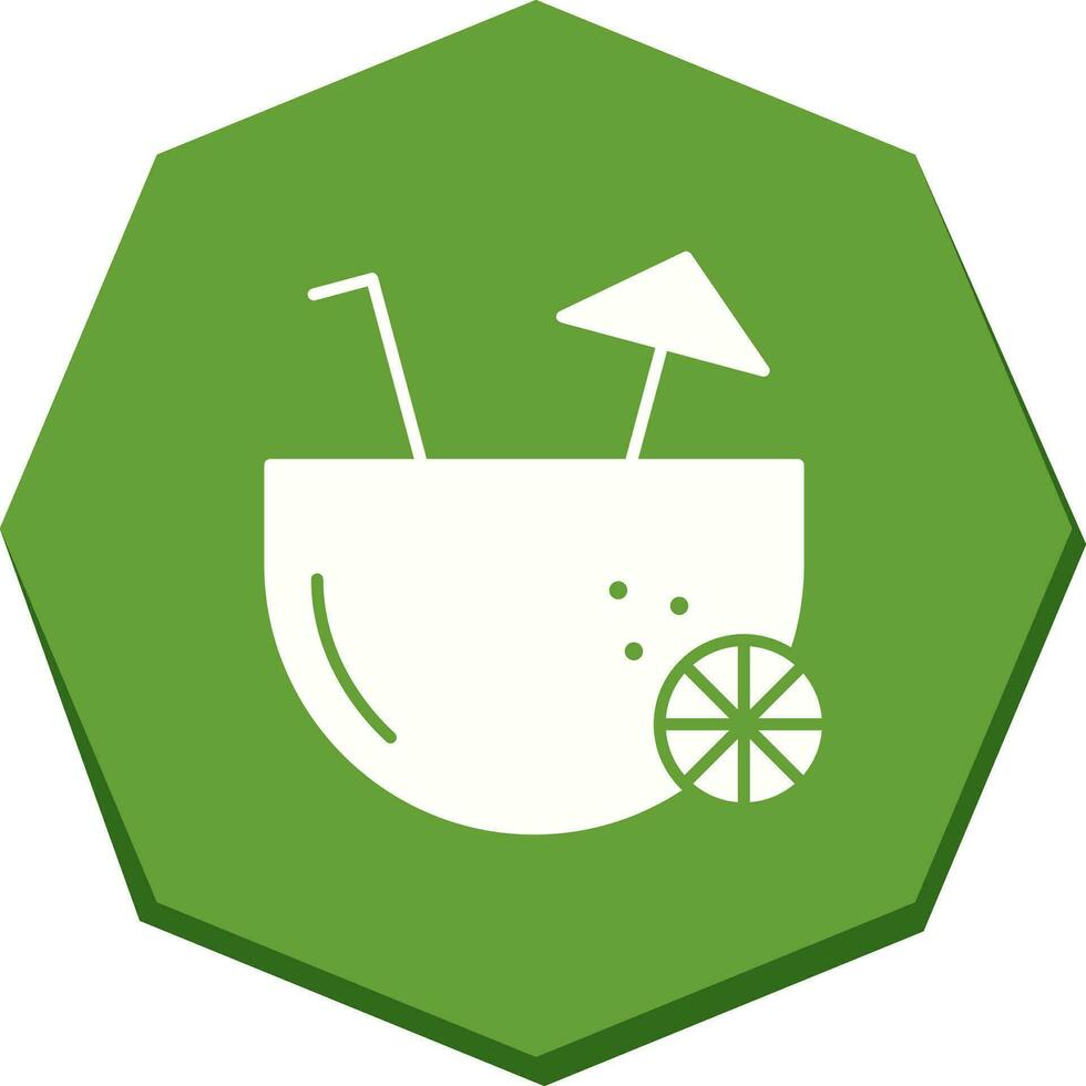 Coconut Drink Vector Icon