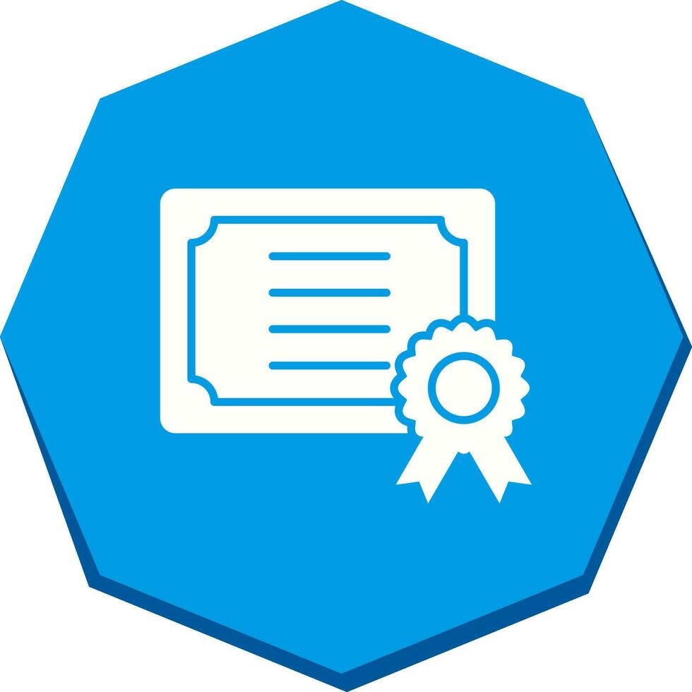 icono de vector de certificado