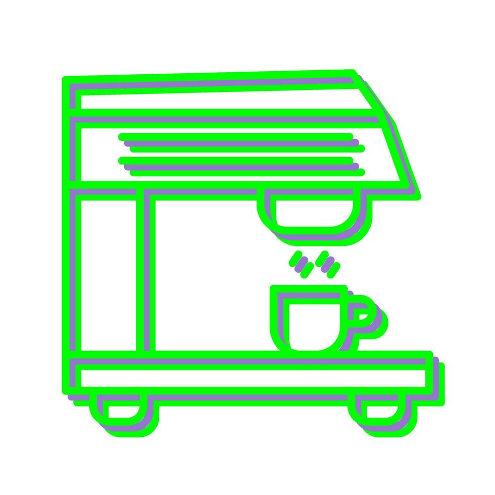 icono de vector de máquina de café