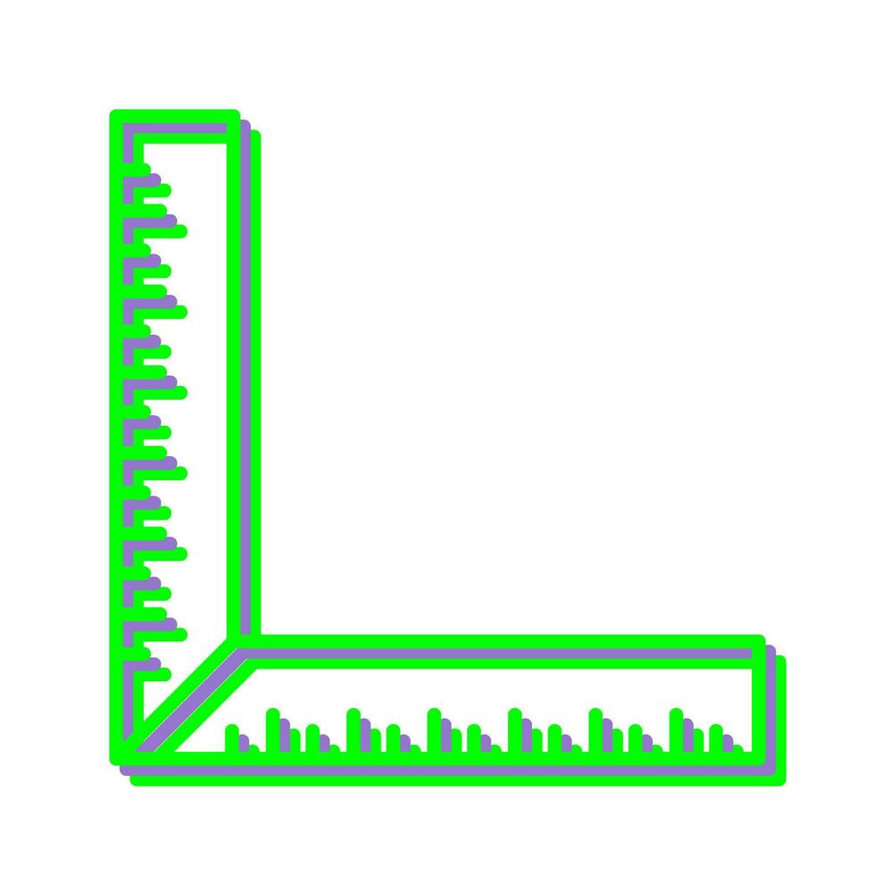 square Ruler Vector Icon