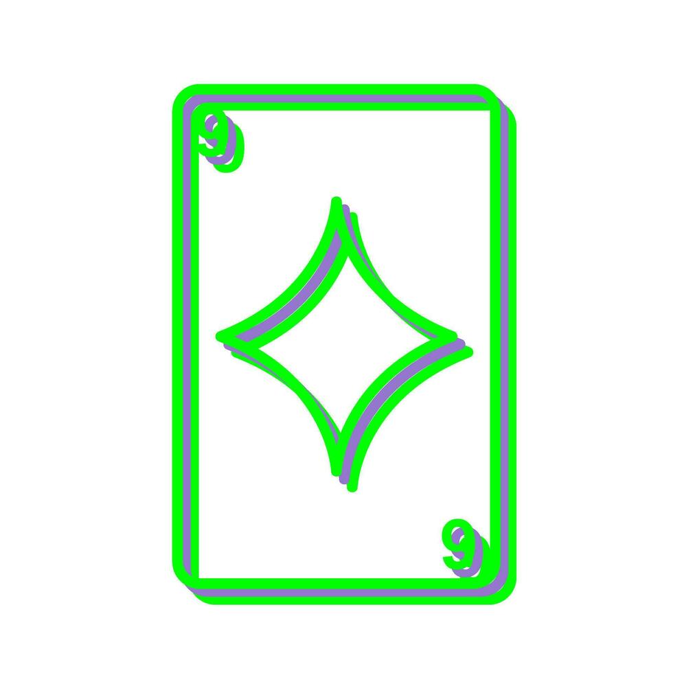 Diamonds Card Vector Icon