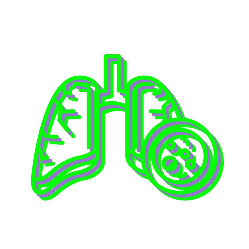 Lung Cancer Vector Icon