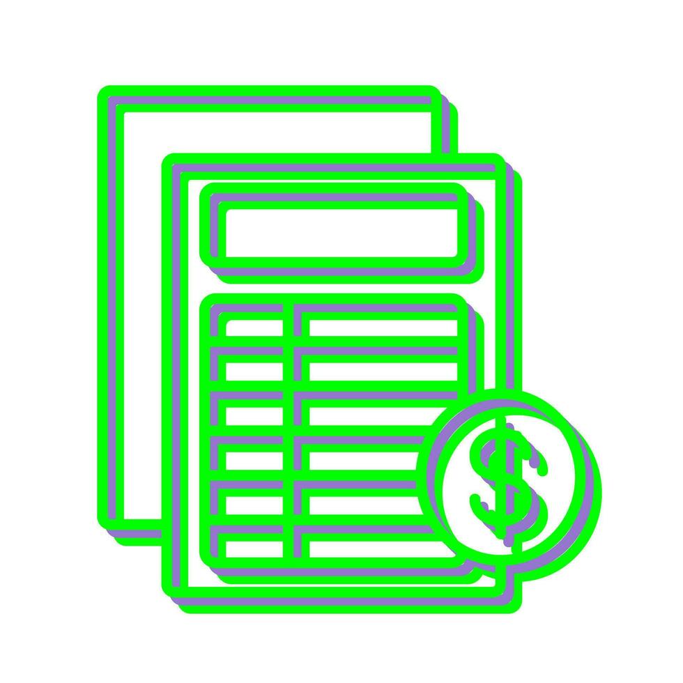 Invoice Vector Icon