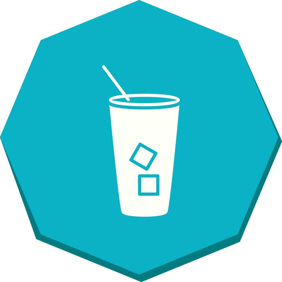 Iced Coffee Vector Icon