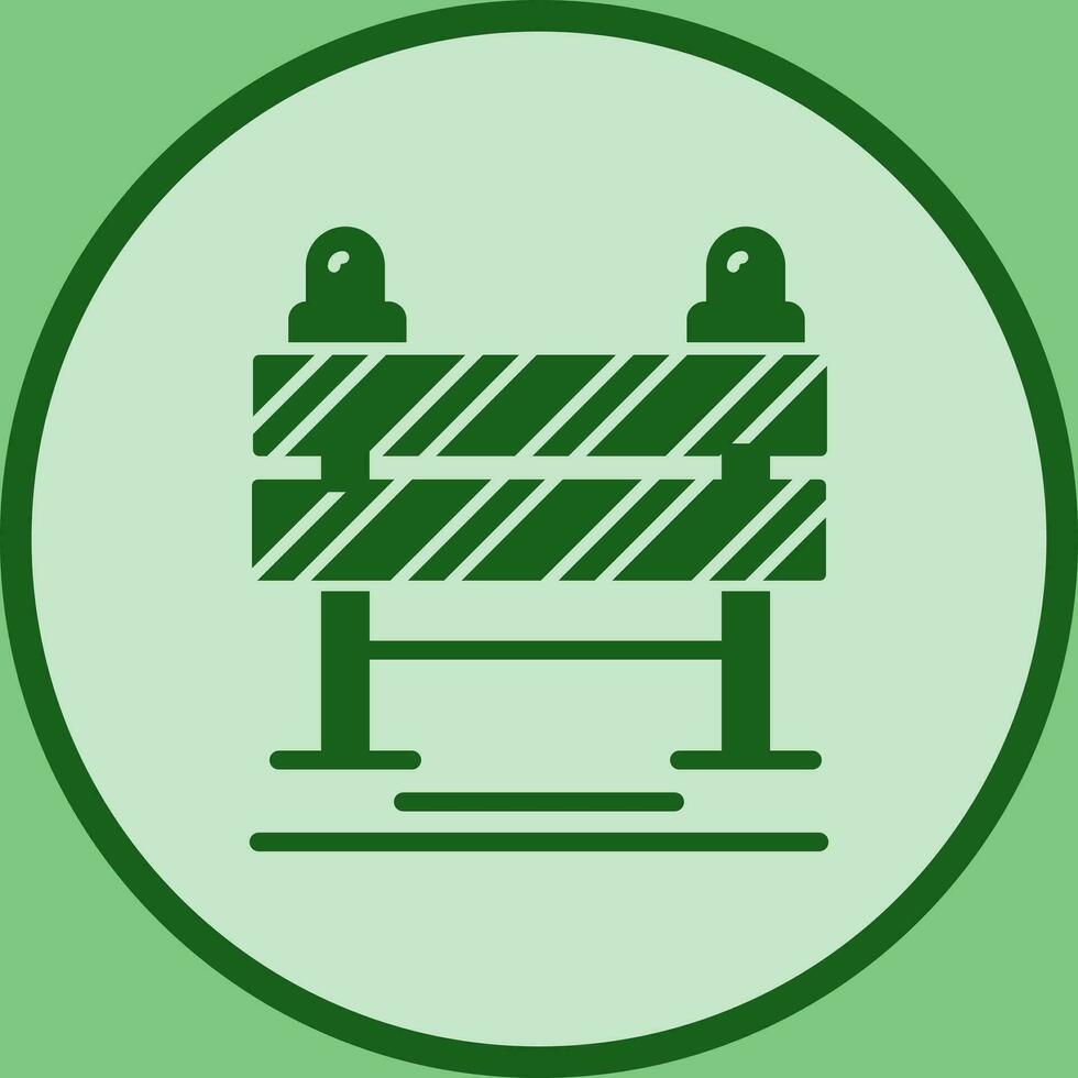 Road Blockade Vector Icon