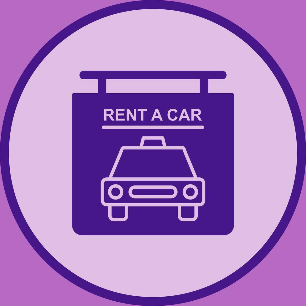 Rent a Car Vector Icon