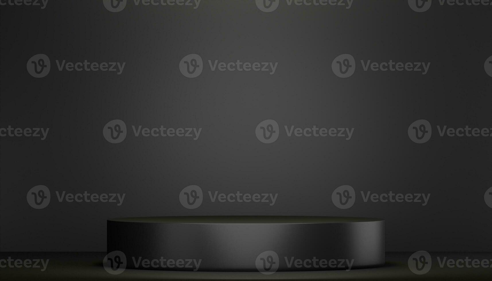 Fashion product background and stand black podium display with blank backdrops. photo