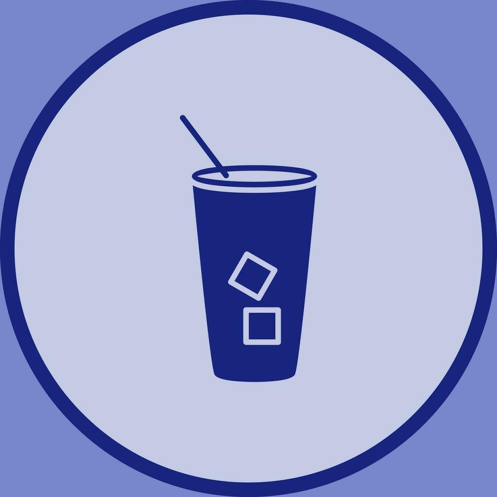 Iced Coffee Vector Icon