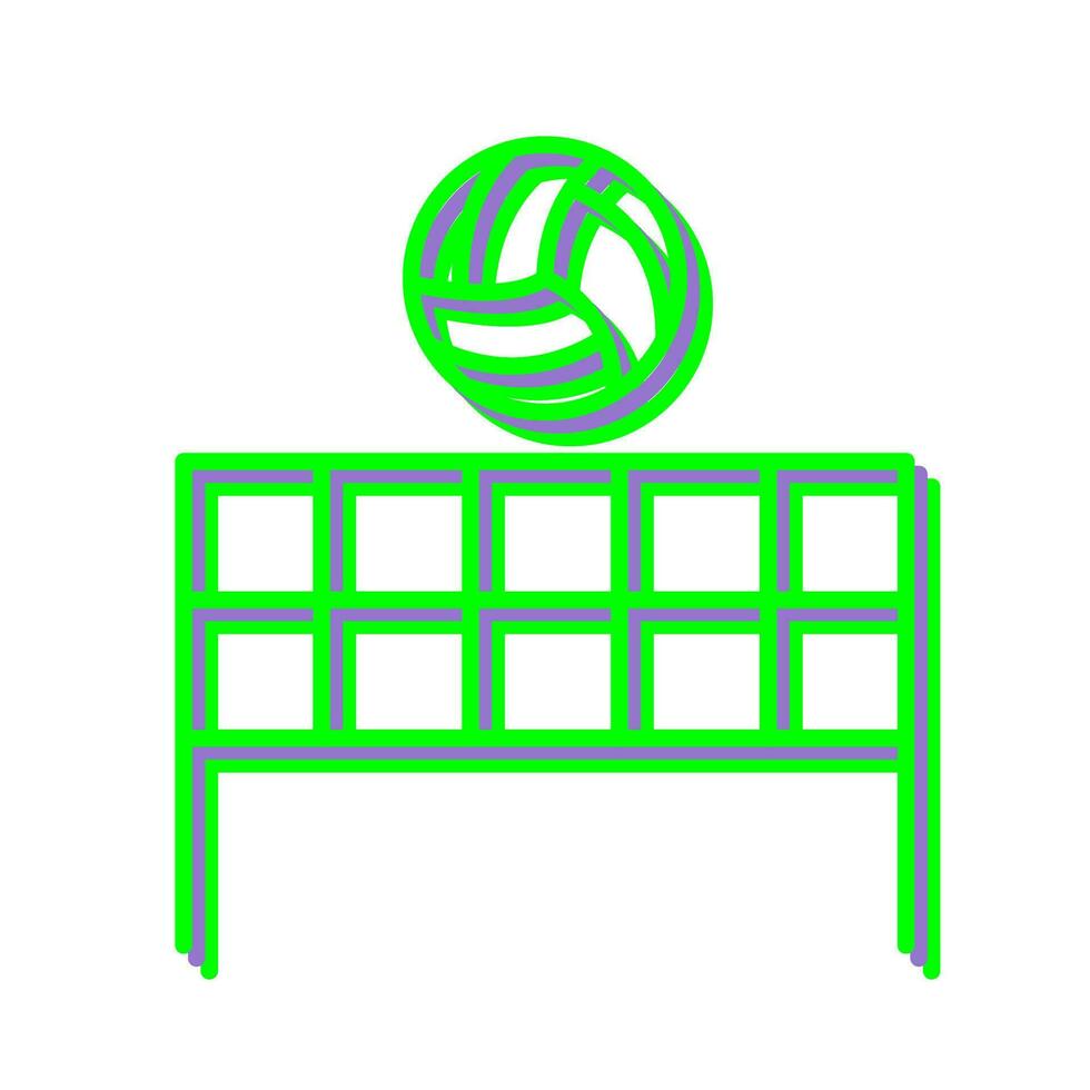 icono de vector de voleibol de playa