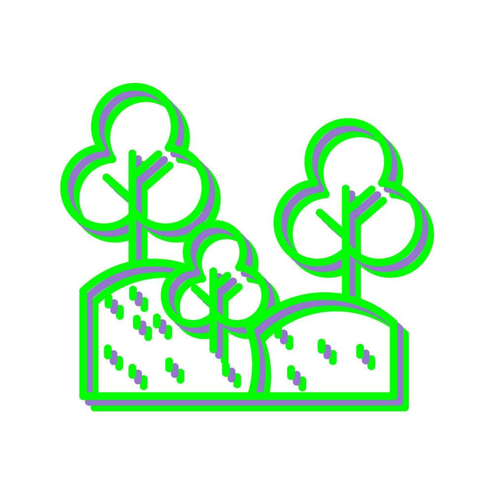 icono de vector de bosque