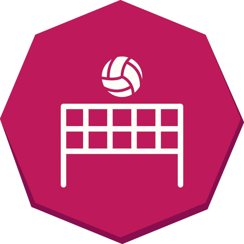 Beach Volleyball Vector Icon