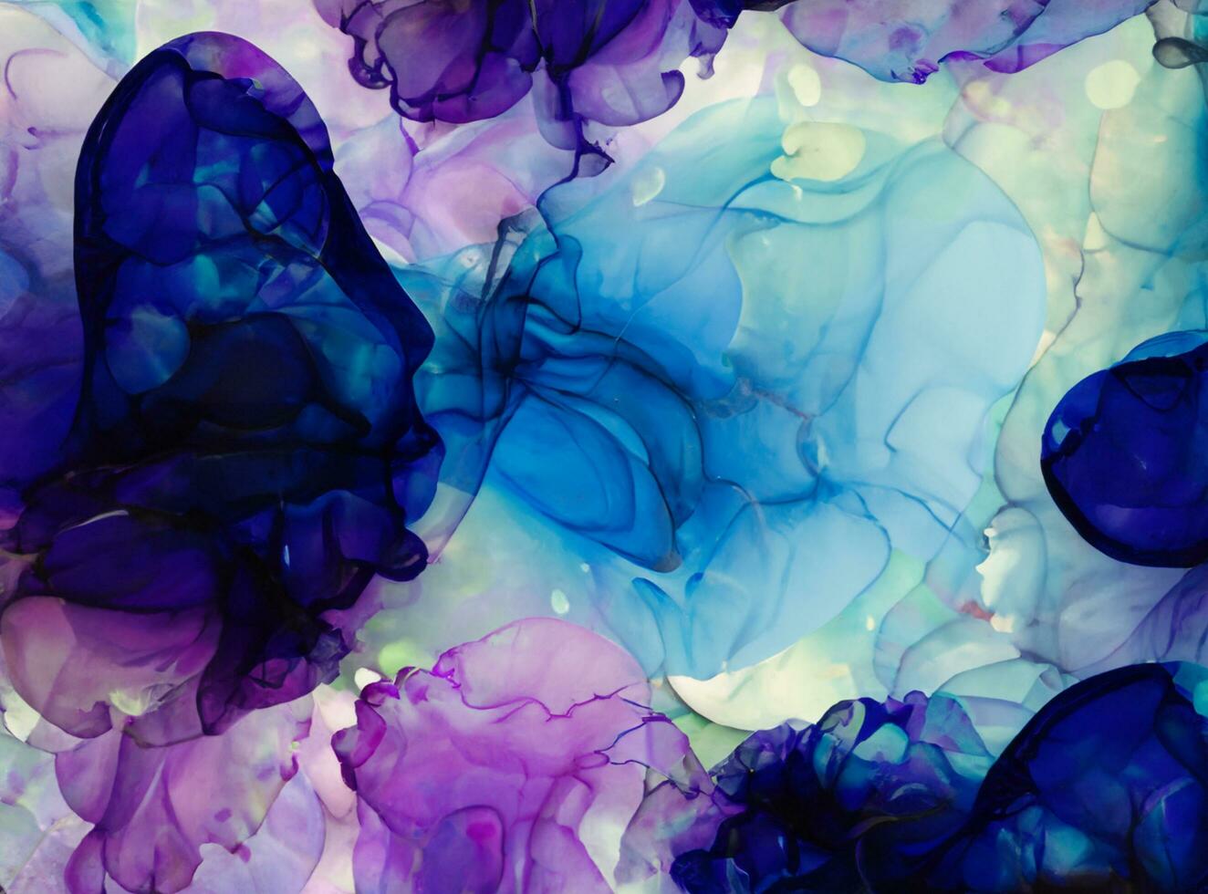 Colorful alcohol ink abstract background photo