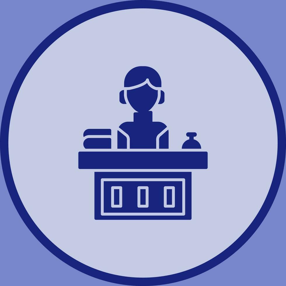 Office Reception Vector Icon