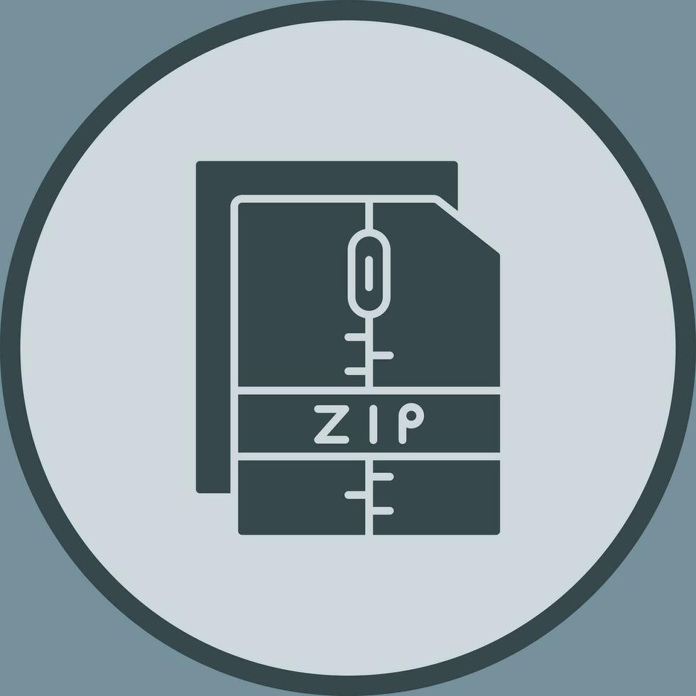 Zip File Vector Icon