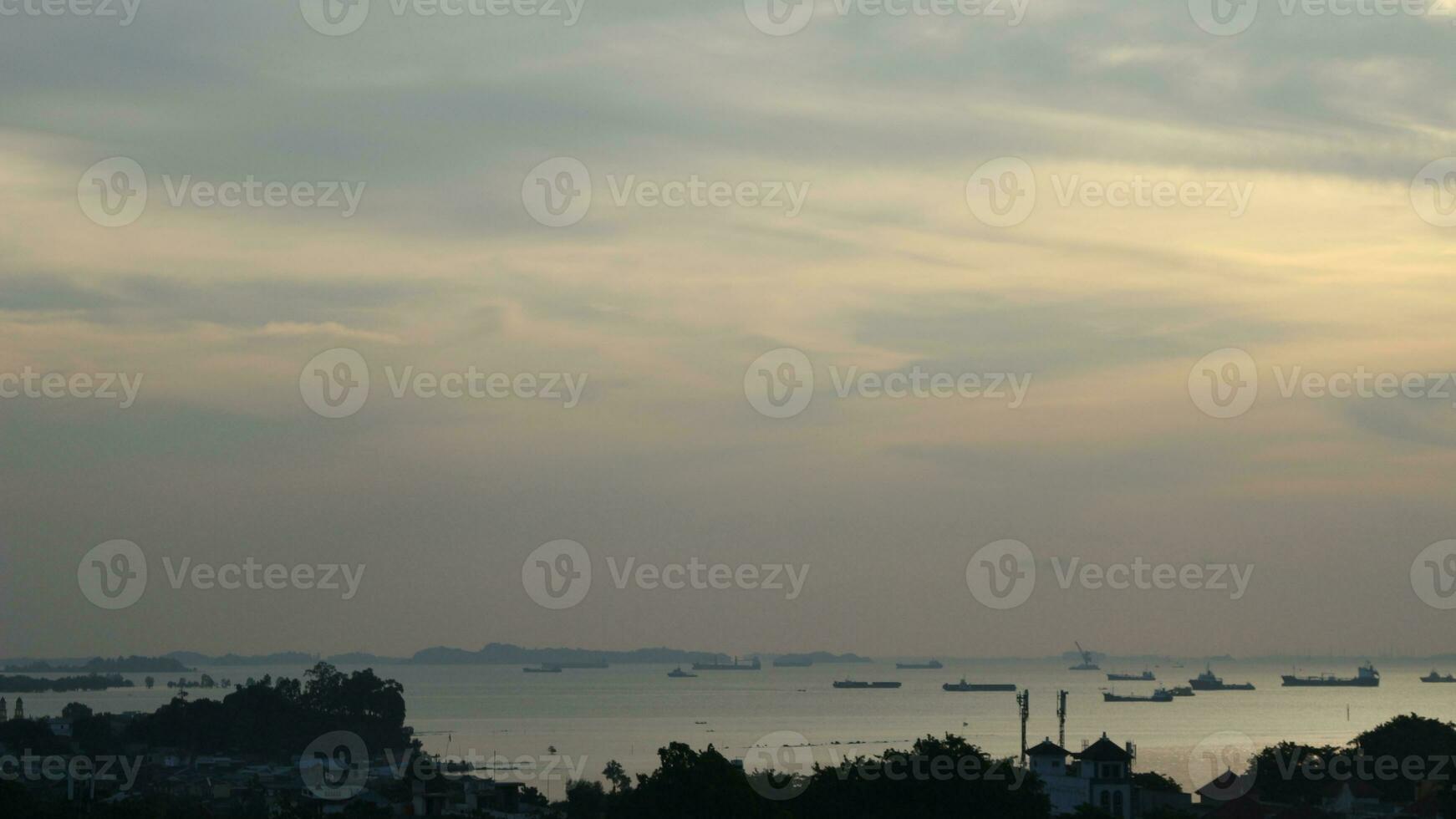 View of Buildings from above on the island photo