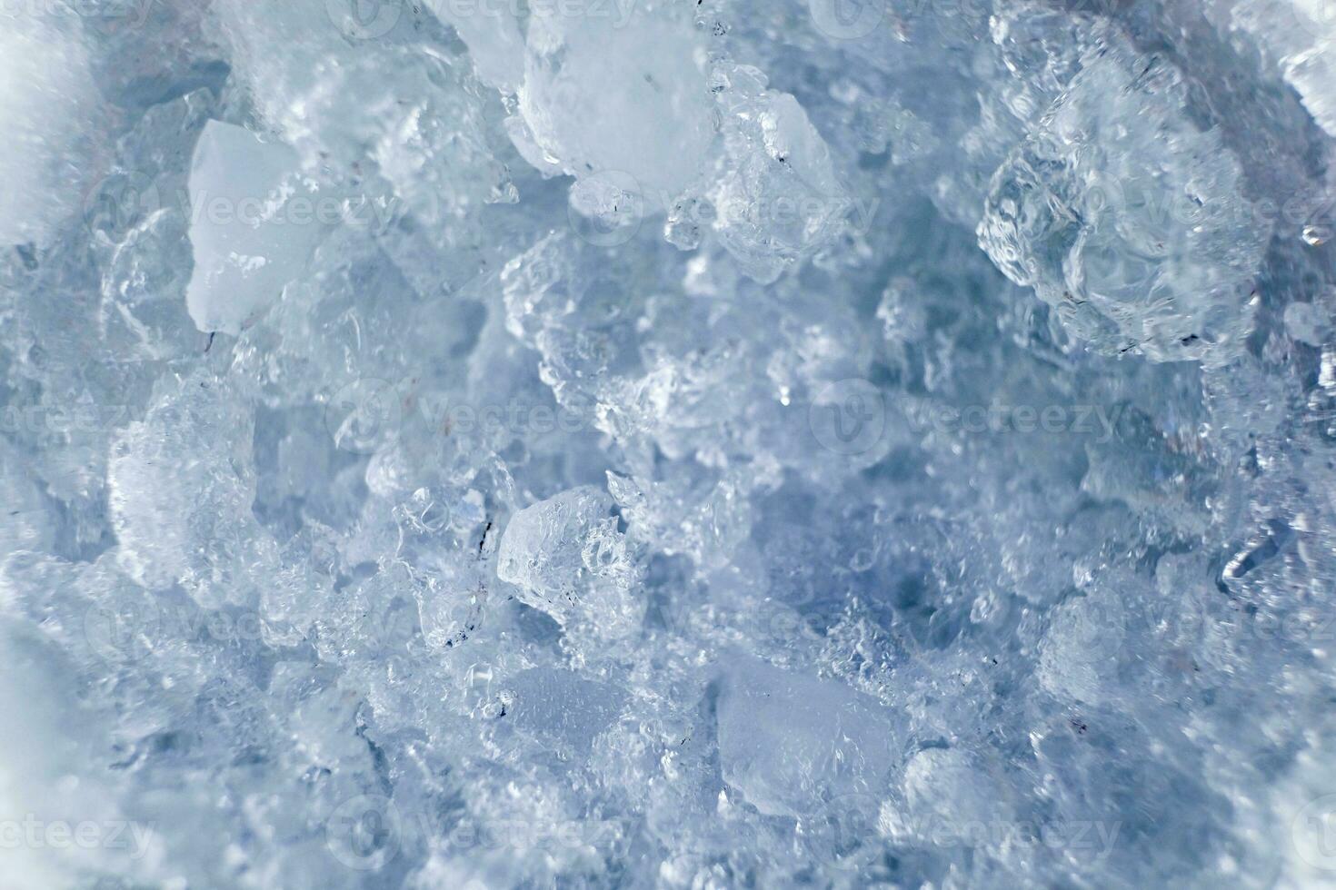Ice cube texture color soft blue photo