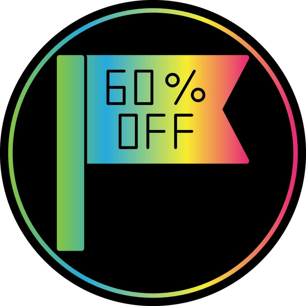 Percentage Off Vector Icon Design