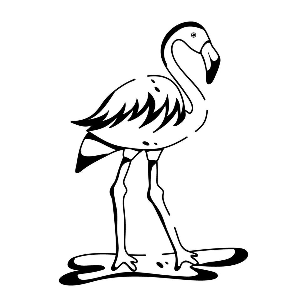 Trendy Flamingo Concepts vector