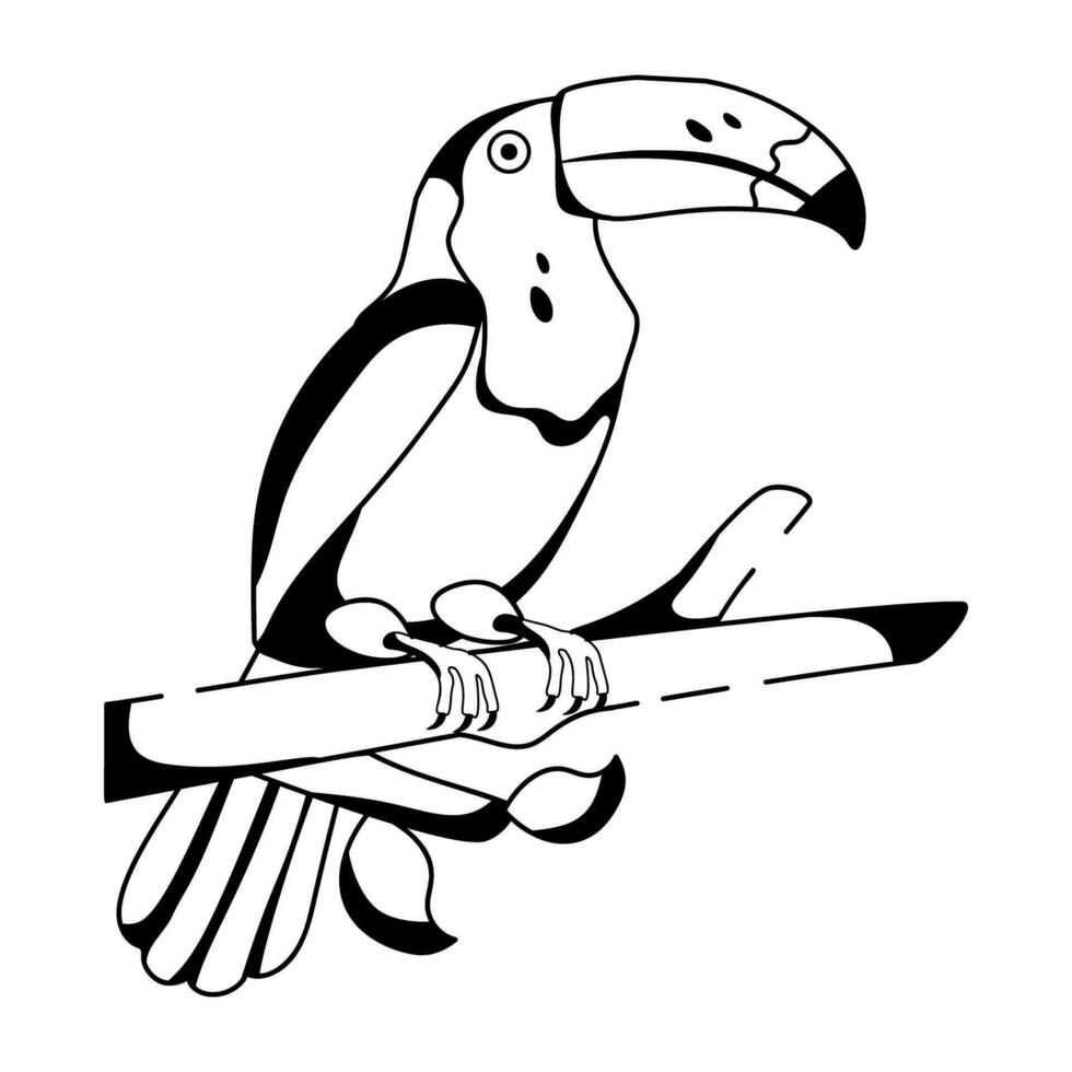 Trendy Toucan Concepts vector