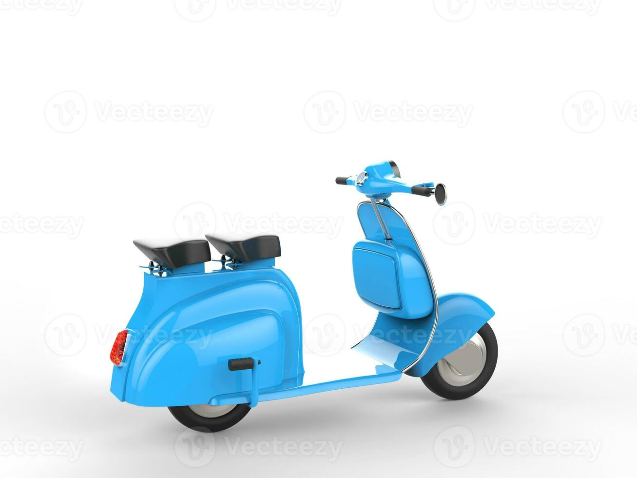 Sky blue stylish scooter photo