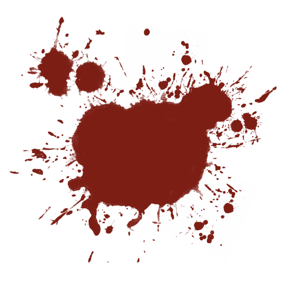 Blood splatter Clipart png