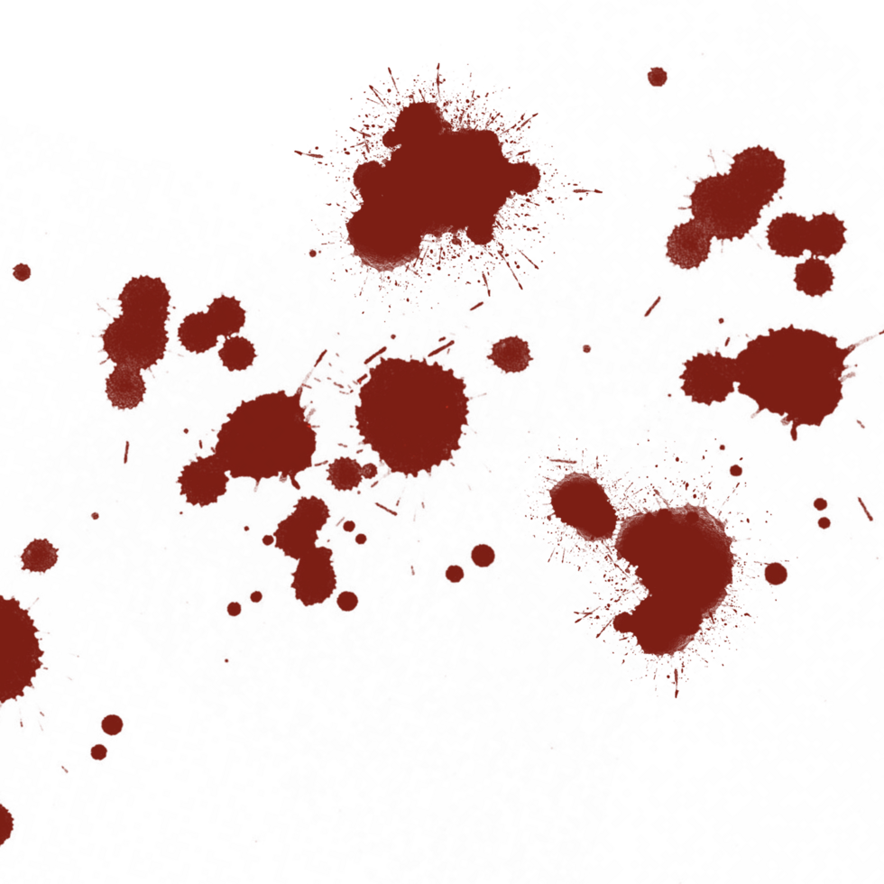 Blood splatter Clipart png
