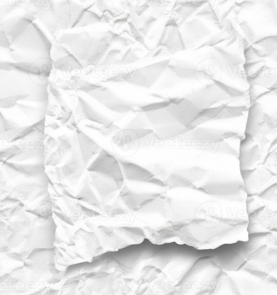 photo white crumpled paper texture background design space white tone