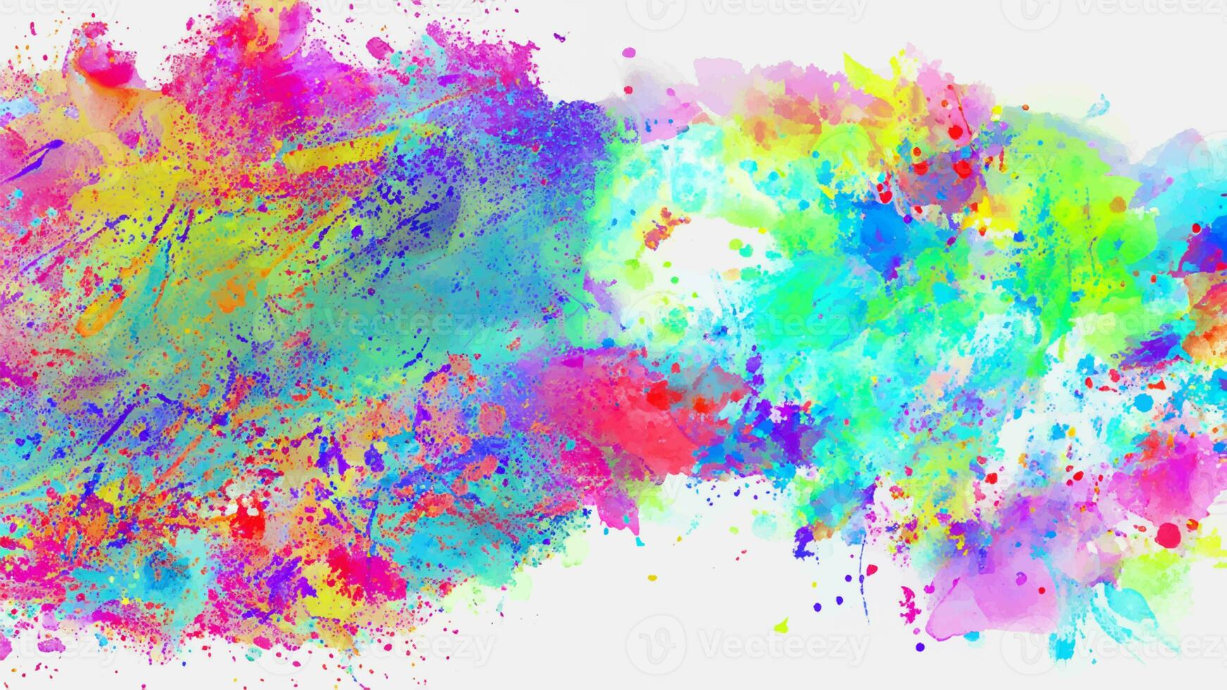 vector abstract background with a colourful watercolour splatter design photo
