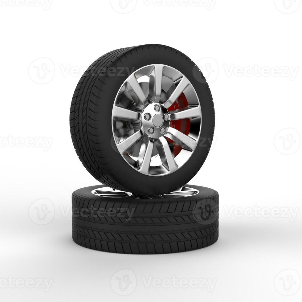 Two race tires photo