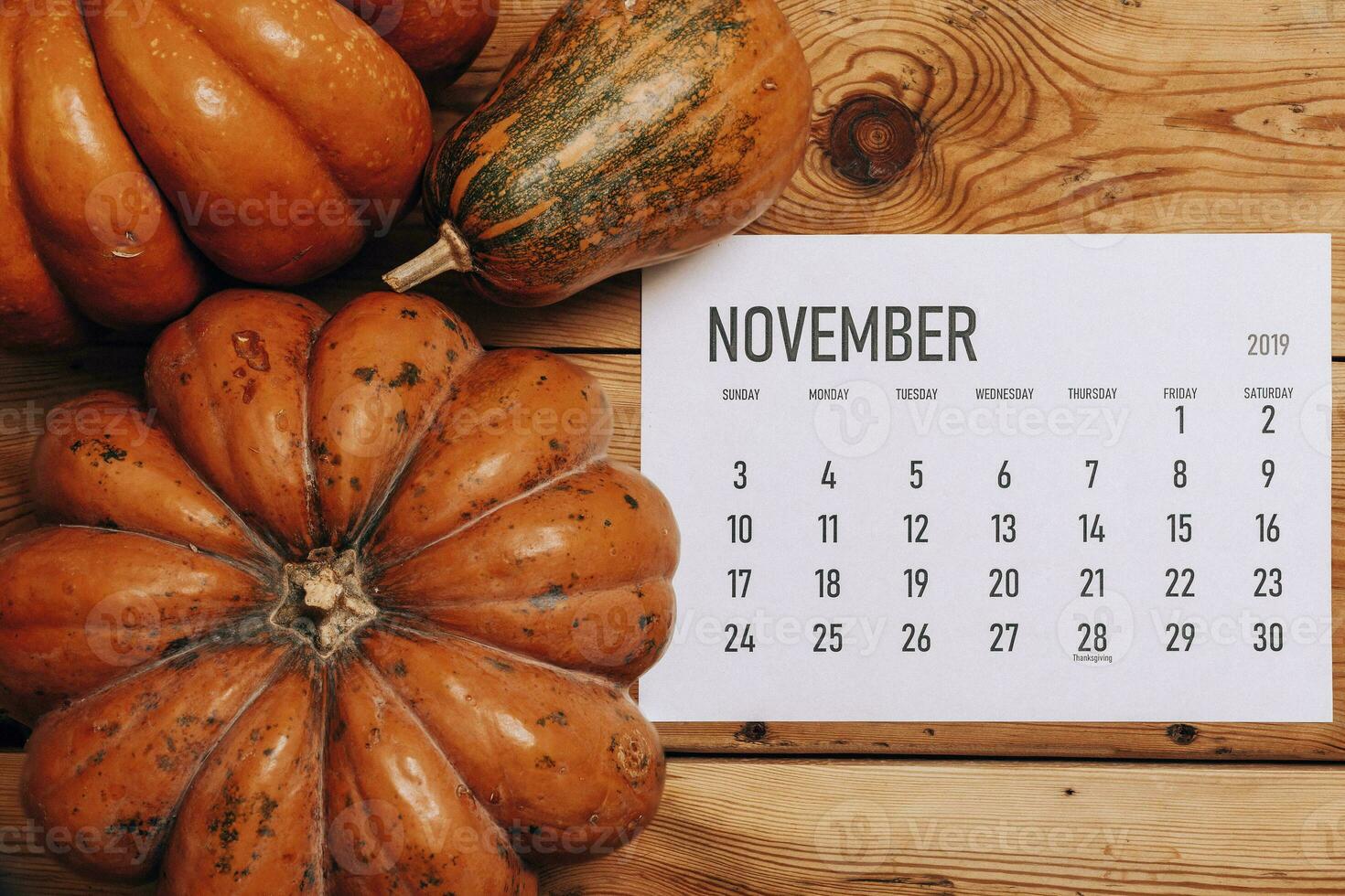 November 2019 monthly calendar photo