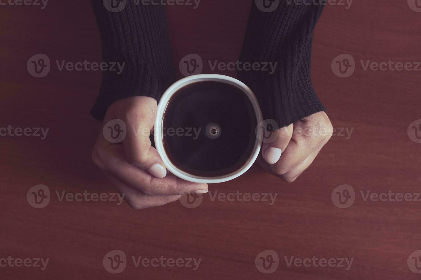 Woman in coffee shop photo