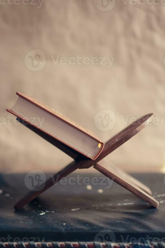 Quran - holy book on book stand photo