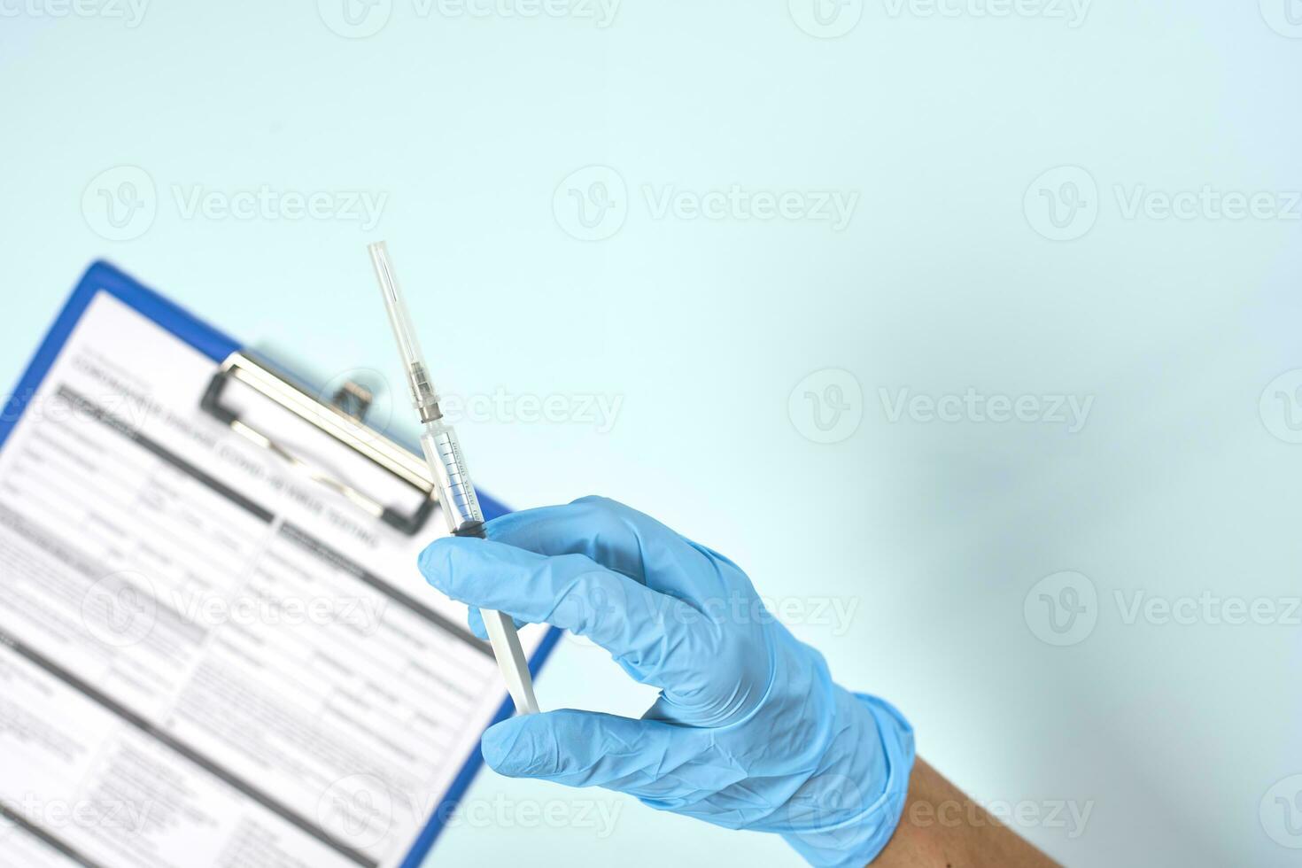 Coronavirus test form photo