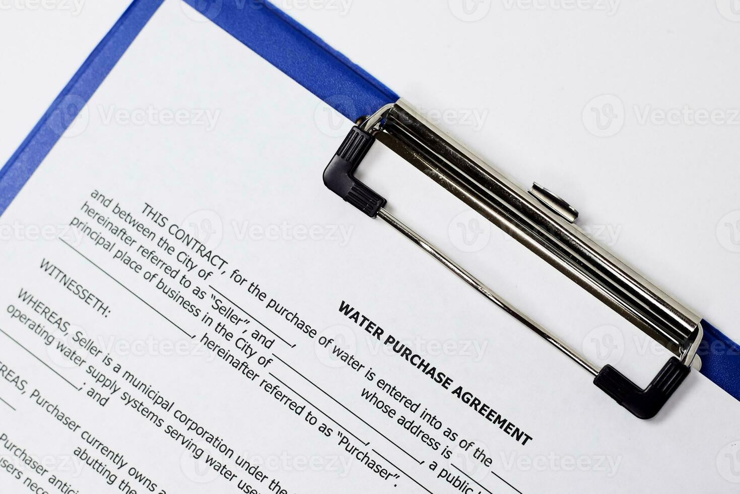 Water purchase agreement photo