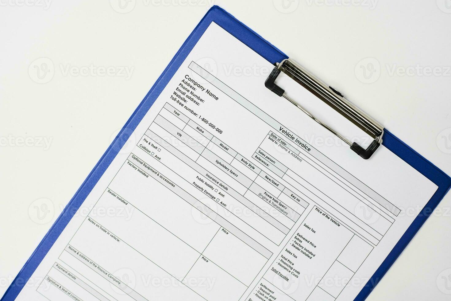 Standart Vehicle Invoice photo