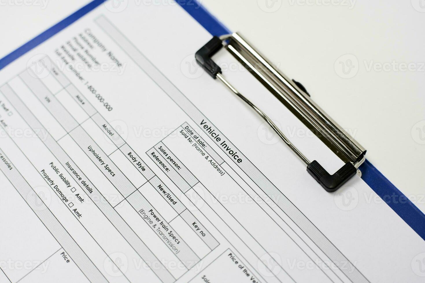 Standart Vehicle Invoice photo