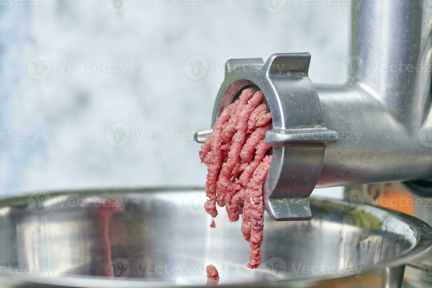 Electric meat grinder photo