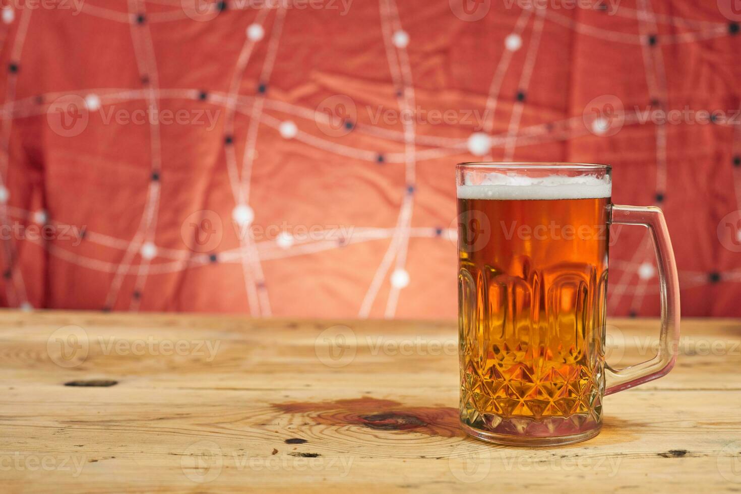 A glass of crafty beer photo