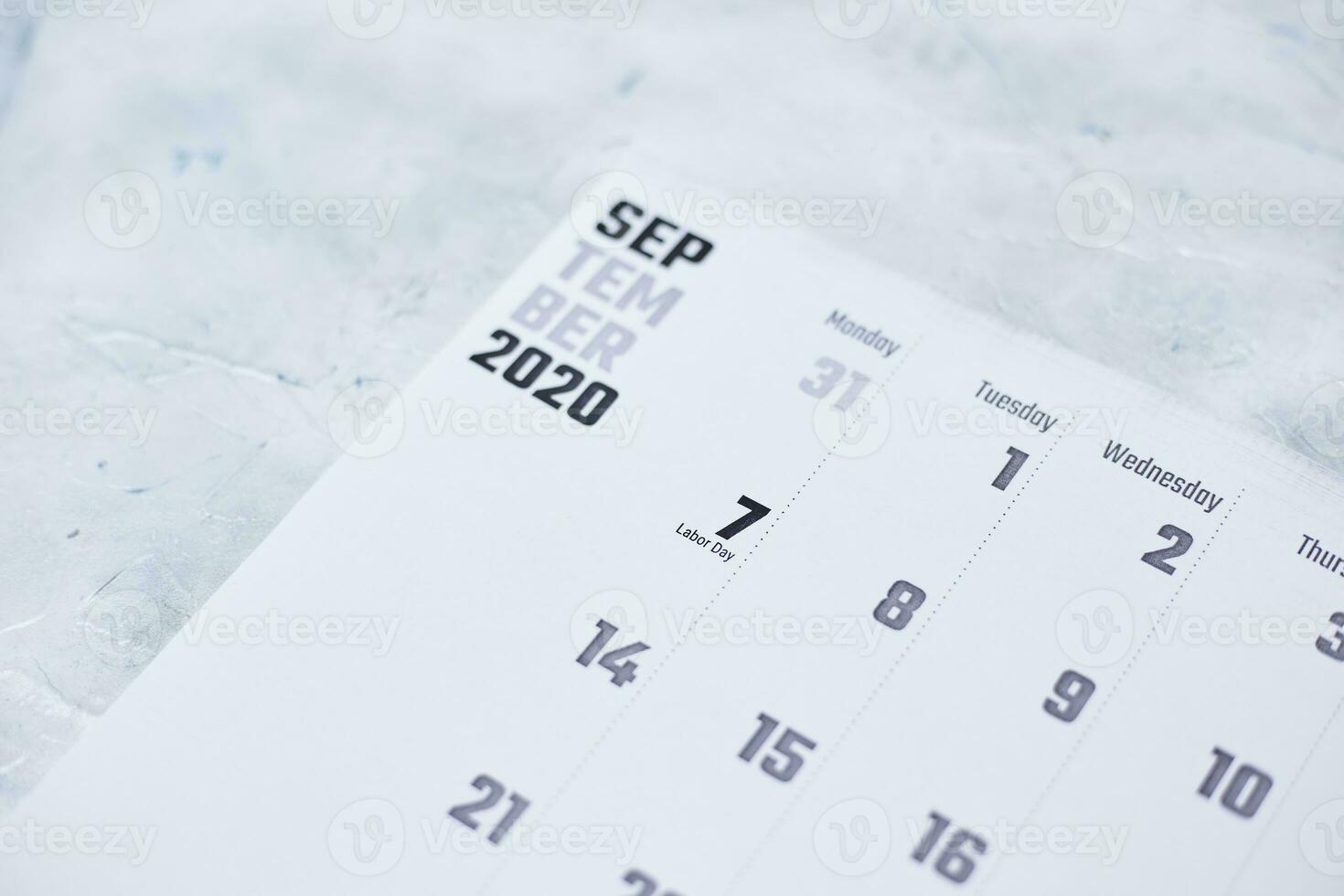 mensual septiembre 2020 calendario foto