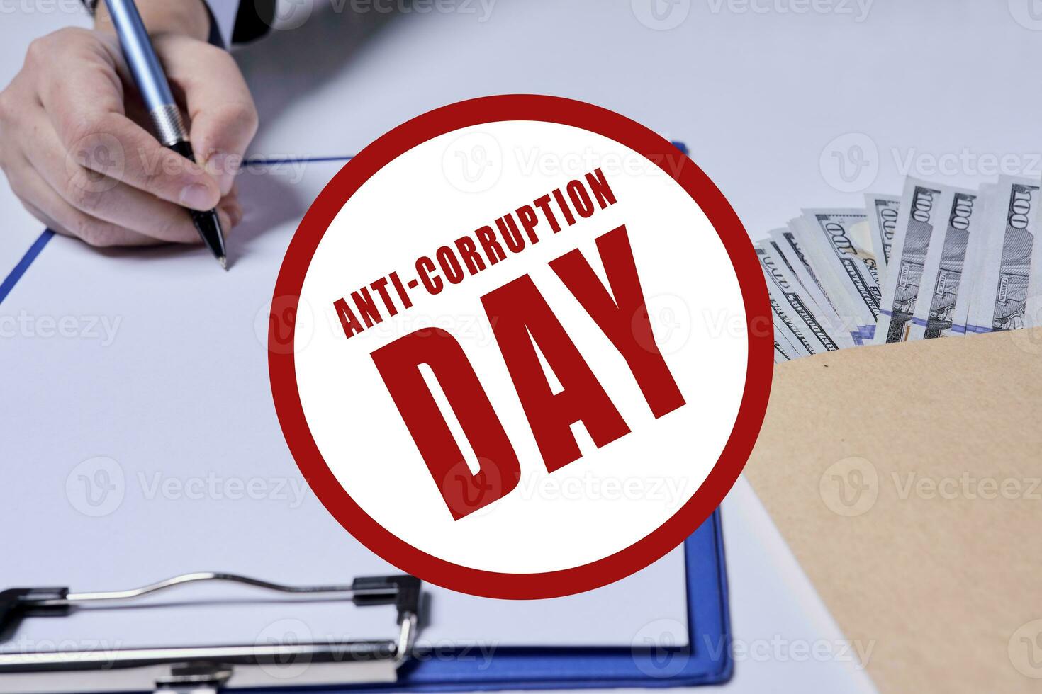 Stop corruption, bribery concepts photo