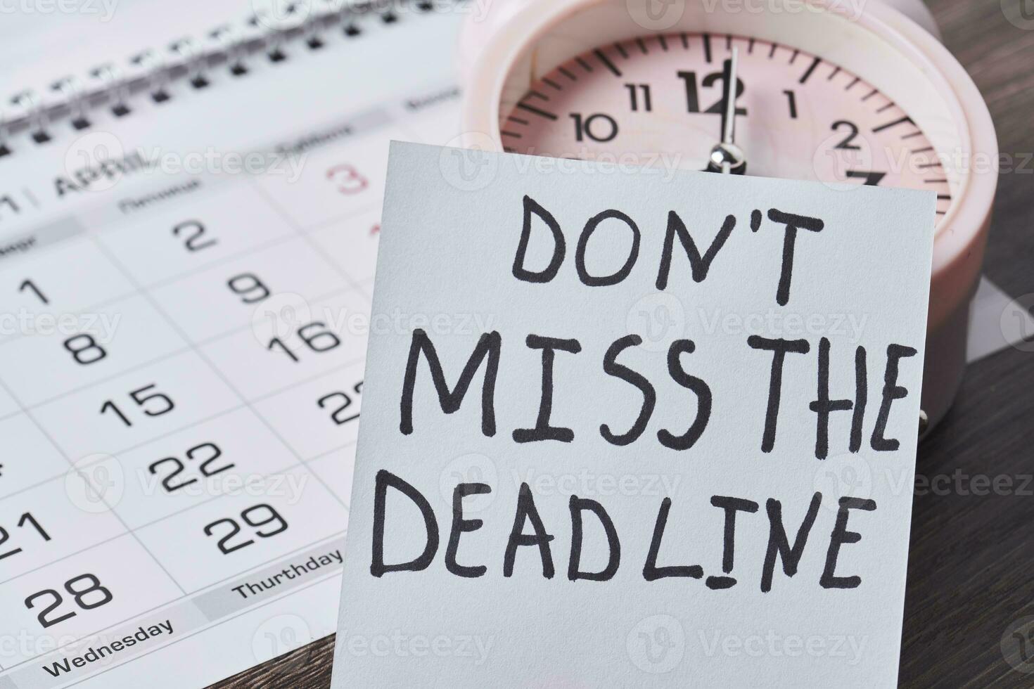 Dont miss the deadline photo