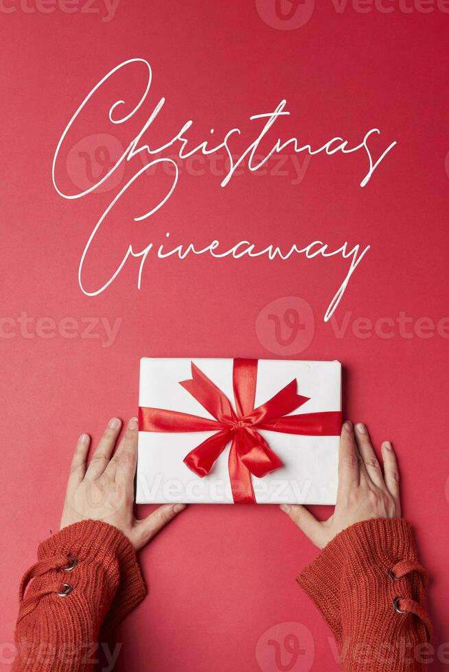 Christmas giveaway concept photo