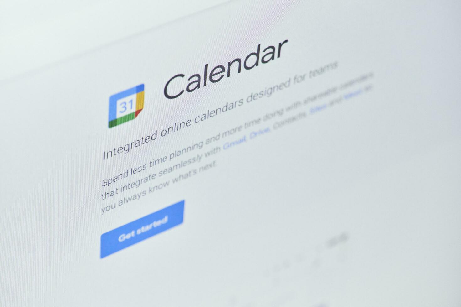 Google calendar web page on computer monitor 31176233 Stock Photo at Google calendar web page on computer monitor 31176233 Stock Photo at