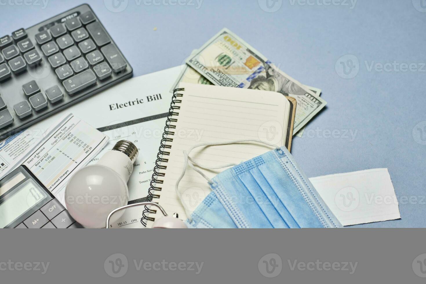 Monthly utility bills photo