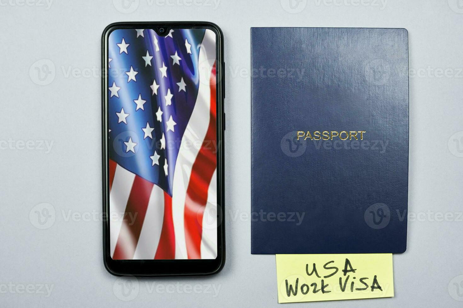 US temporary suspending work visa photo