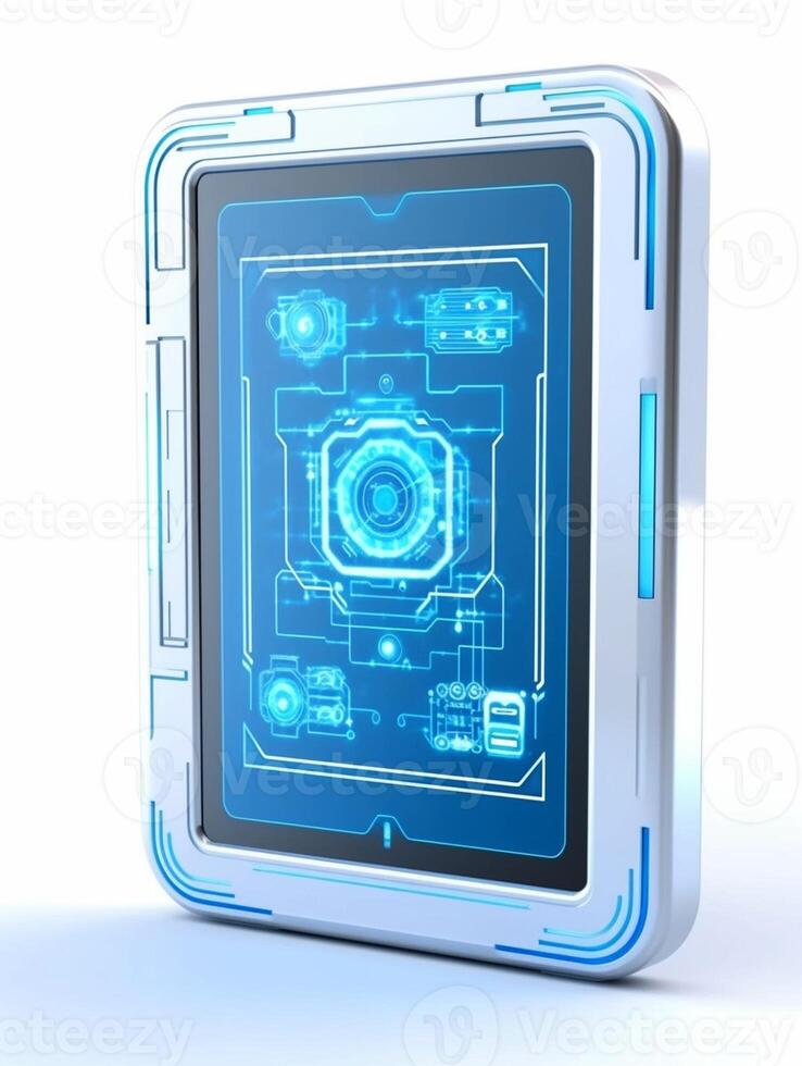 Tablet computer input device, Generative AI 31180315 Stock Photo at