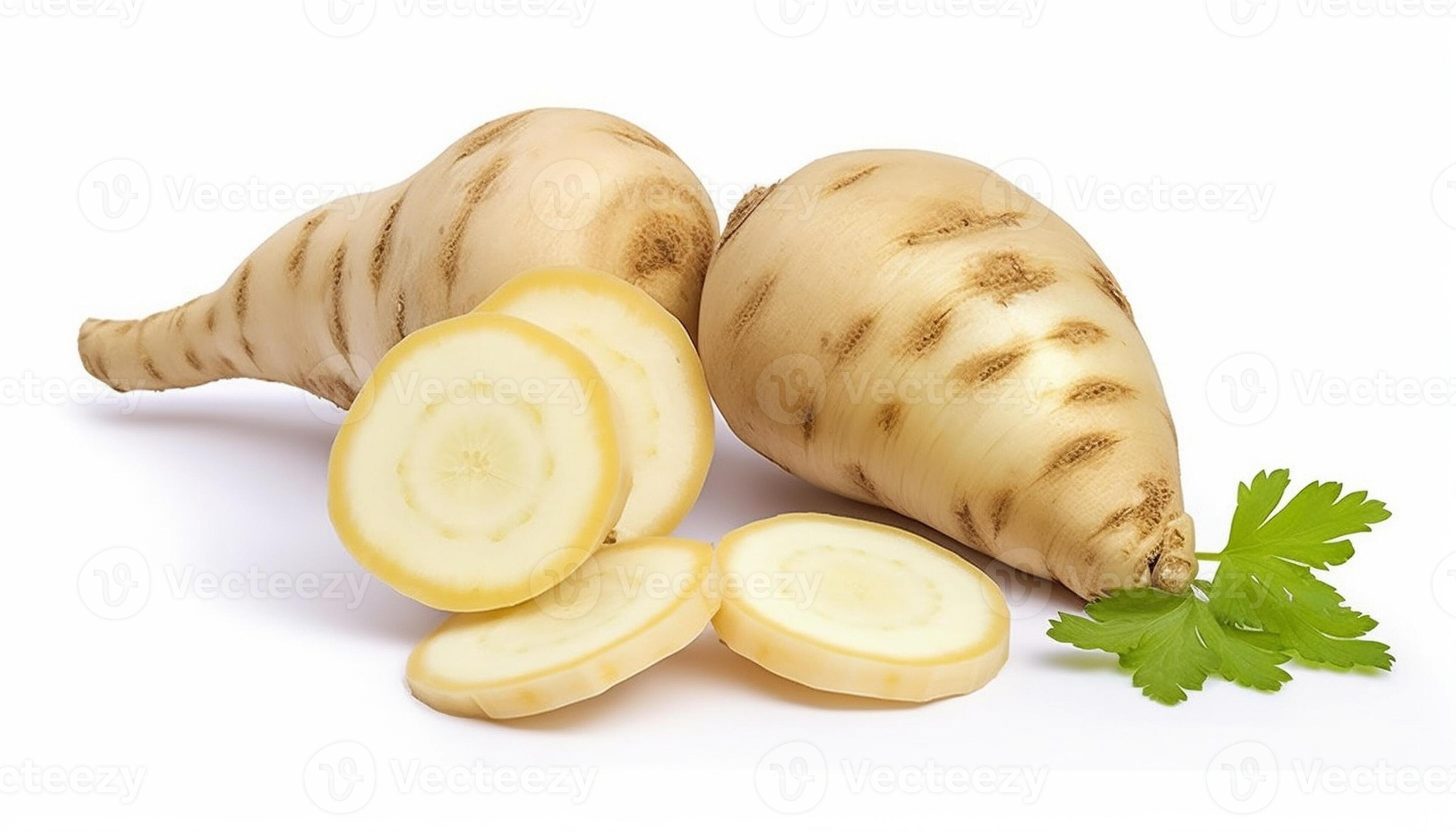 Wasabi root Japanese spice raw fresh vegetable food, Generative AI