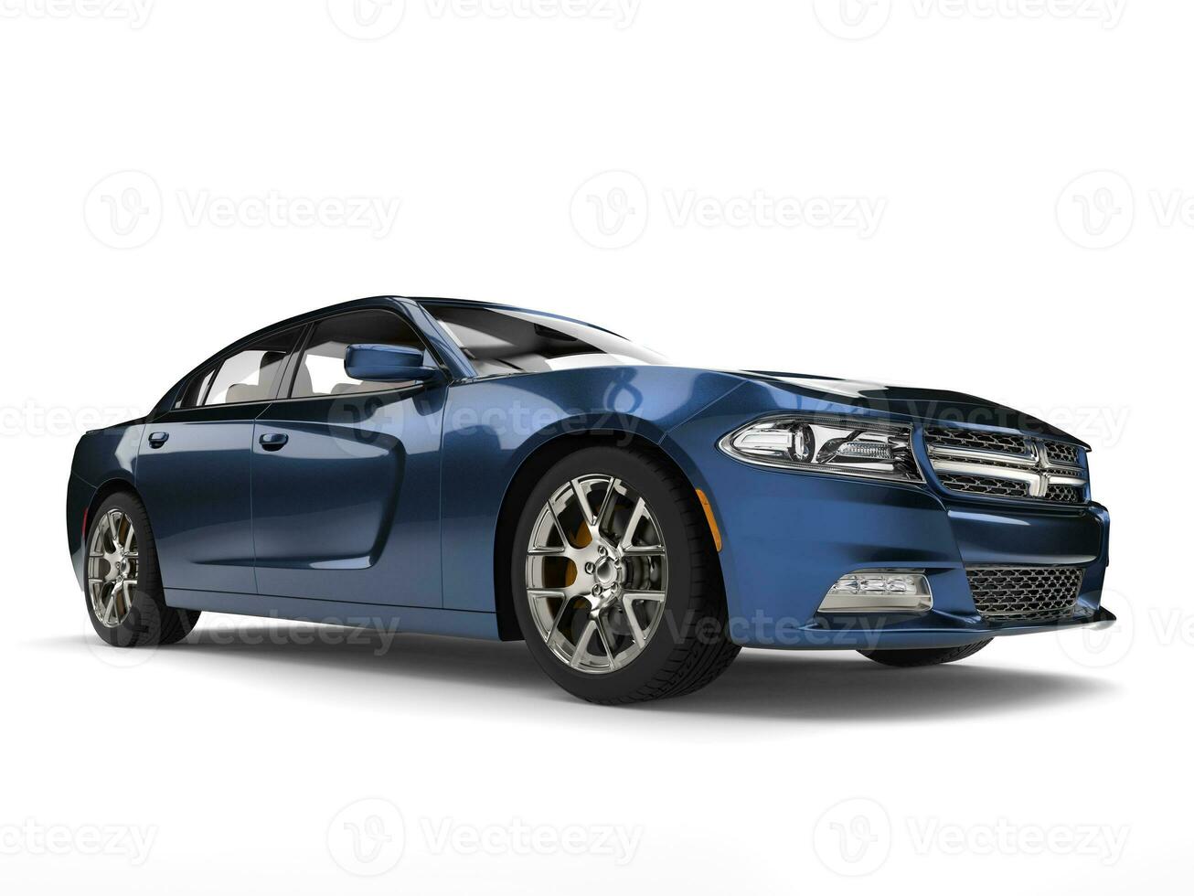 frio oscuro metálico azul moderno rápido coche - belleza Disparo foto